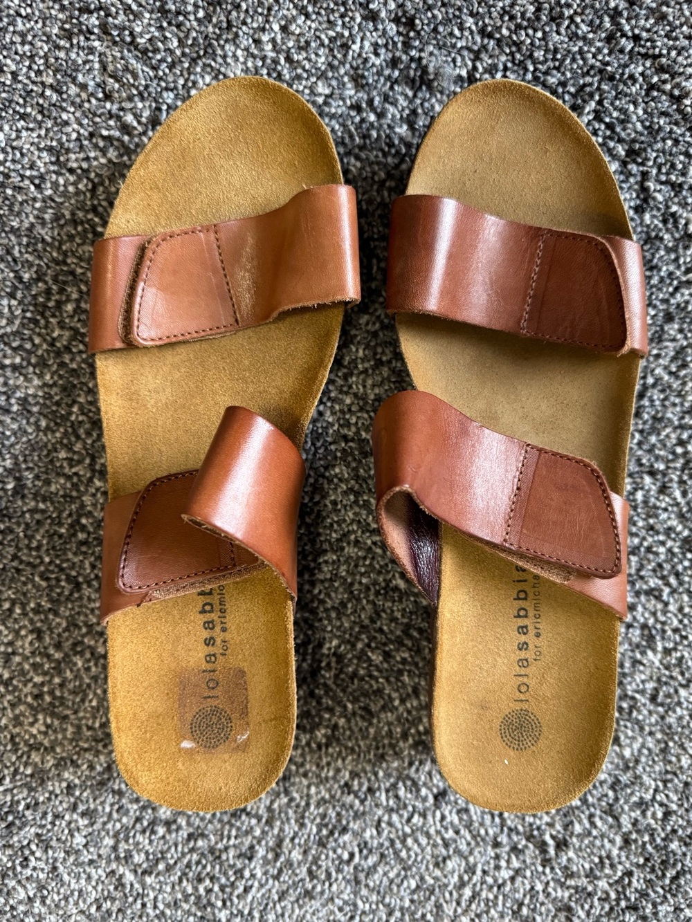 Eric Michael Liat Women’s Brown Leather Sandals Sz 41EU 10.5-11 US MSRP $114